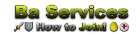 ba services osrs|How to Join BA Services .